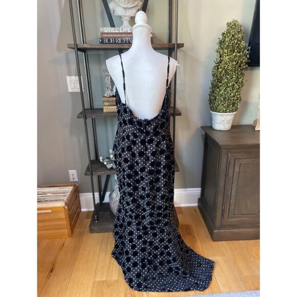 Hutch Malia Polka Dot Gown Black Womens 14 - Picture 7 of 11
